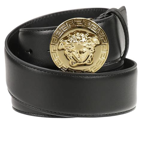 versace collection hardware leather belt|Versace belt price.